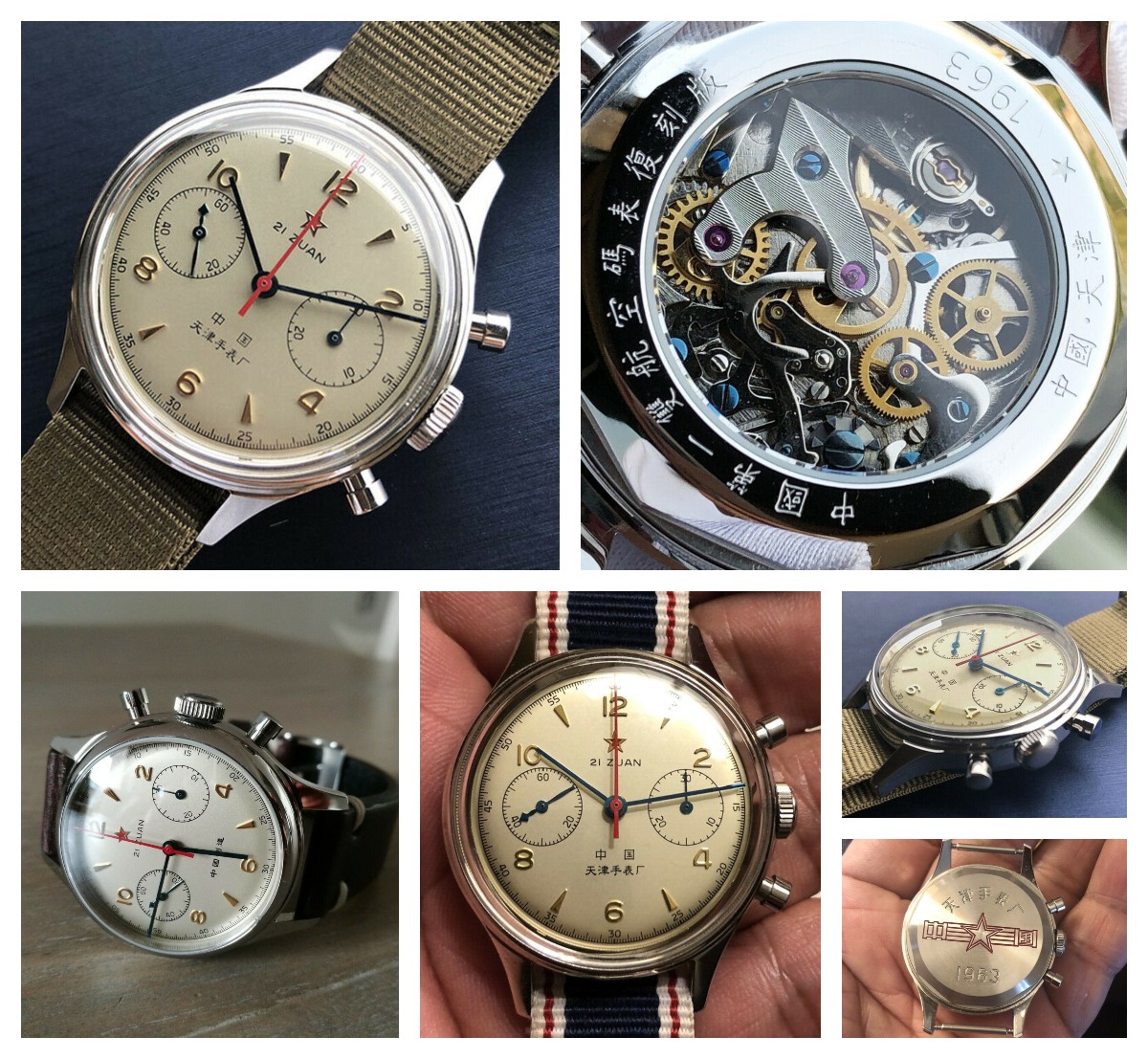 The Seagull 1963 manual wind chronograph. Available now on eBay.