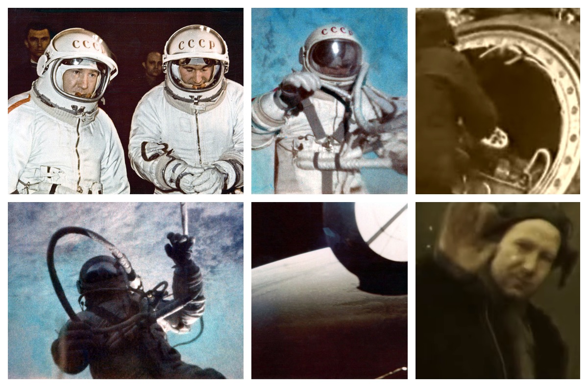 Archive FAI pictures of the Voskhod 2 mission performed Alexei Leonov and Pavel Belyayev. Alexei being the first man to perform an extravehicular activity (EVA) in space: the famous spacewalk. Credits: FAI.