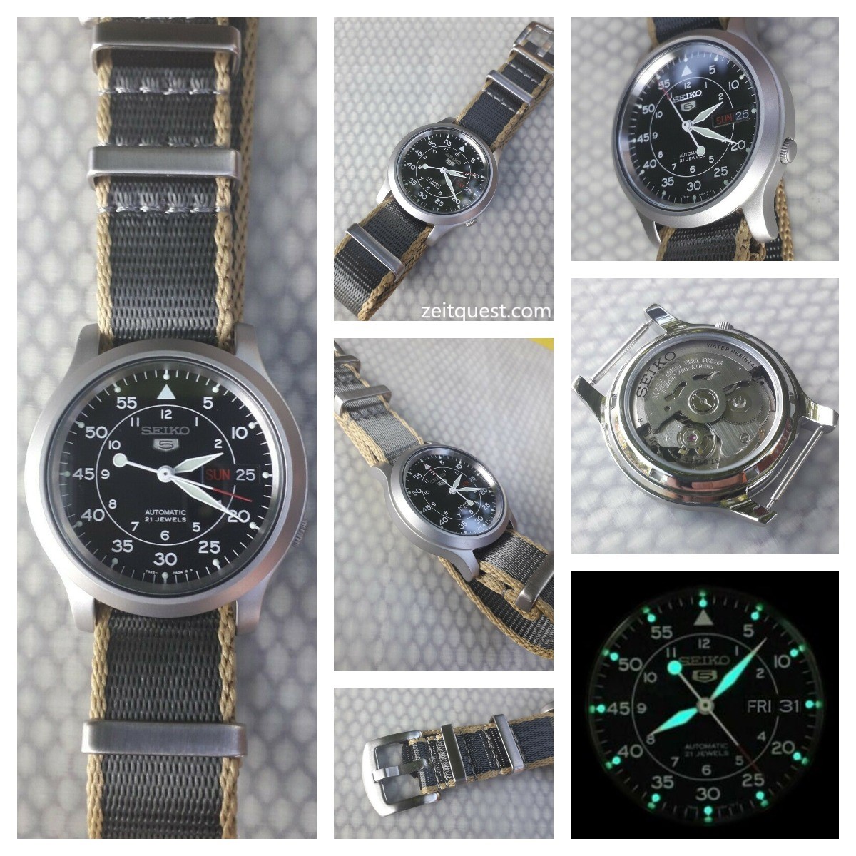 The Seiko black SNK809K2. Credits : eBay listing.