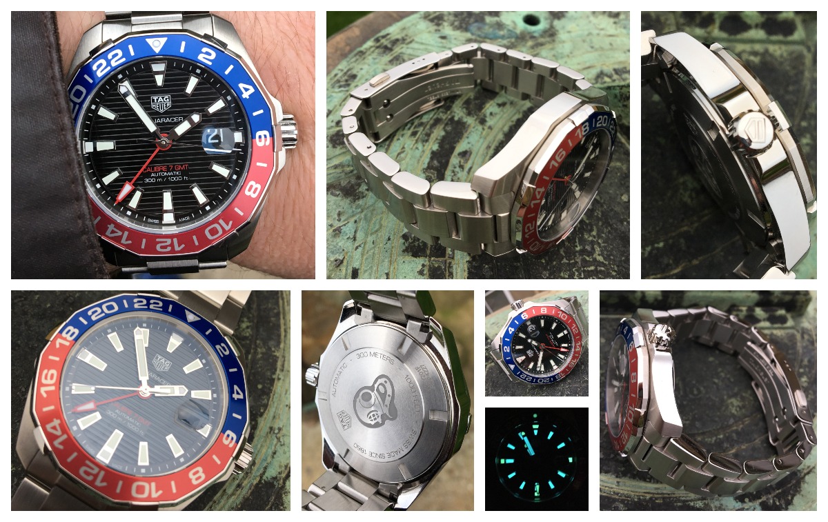 tag aquaracer gmt pepsi